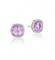 Tacori Sterling Silver Crescent Embrace Gemstone Stud Earring - SE24713