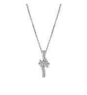 Jewelmi Custom 14k White Gold Diamond Necklace