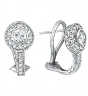 Jewelmi Custom 14k White Gold Diamond Earrings