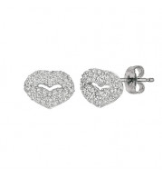 Jewelmi Custom 14k White Gold Diamond Earrings