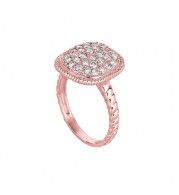 Jewelmi Custom 14k Rose Gold Diamond Ring