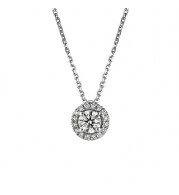 Jewelmi Custom 14k White Gold Diamond Necklace