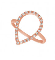 Jewelmi Custom 14k Rose Gold Diamond Ring