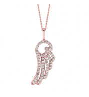 Jewelmi Custom 14k Rose Gold Diamond Necklace