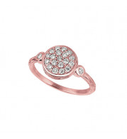 Jewelmi Custom 14k Rose Gold Diamond Ring