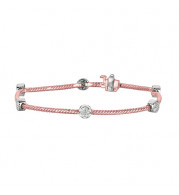 Jewelmi Custom 14k Two Tone Gold Diamond Bracelet