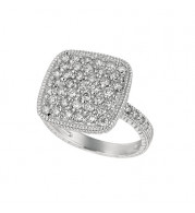 Jewelmi Custom 14k White Gold Diamond Ring
