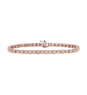 Jewelmi Custom 14k Rose Gold Diamond Bracelet