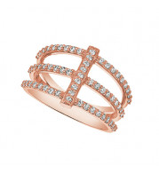 Jewelmi Custom 14k Rose Gold Diamond Ring