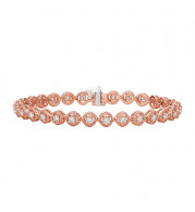 Jewelmi Custom 14k Rose Gold Diamond Bracelet