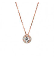 Jewelmi Custom 14k Rose Gold Diamond Necklace