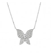 Jewelmi Custom 14k White Gold Diamond Necklace