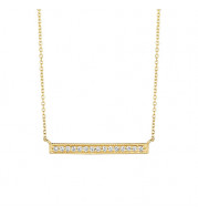 Jewelmi Custom 14k Yellow Gold Diamond Necklace