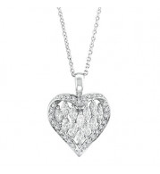Jewelmi Custom 14k White Gold Diamond Necklace