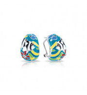Belle Etoile Angelfish Teal Earrings