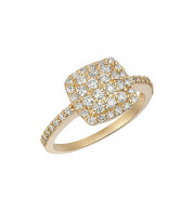Jewelmi Custom 14k Yellow Gold Diamond Ring