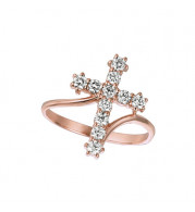 Jewelmi Custom 14k Rose Gold Diamond Ring