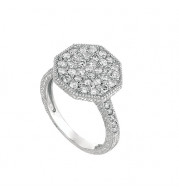 Jewelmi Custom 14k White Gold Diamond Ring