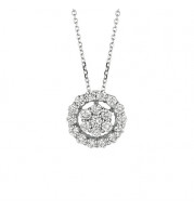 Jewelmi Custom 14k White Gold Diamond Necklace