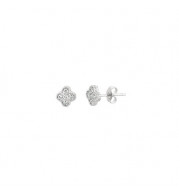 Jewelmi Custom 14k White Gold Diamond Earrings