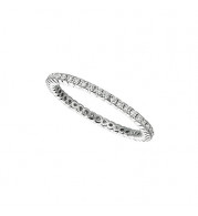 Jewelmi Custom 14k White Gold Diamond Eternity Wedding Band