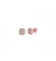 Jewelmi Custom 14k Rose Gold Diamond Earrings