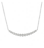 Jewelmi Custom 14k White Gold Diamond Necklace