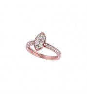 Jewelmi Custom 14k Rose Gold Diamond Ring