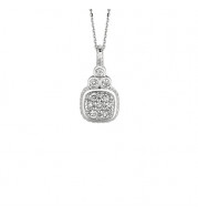 Jewelmi Custom 14k White Gold Diamond Necklace