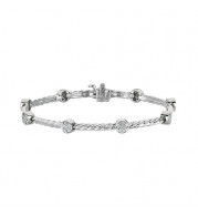 Jewelmi Custom 14k White Gold Diamond Bracelet
