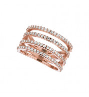 Jewelmi Custom 14k Rose Gold Diamond Ring