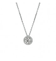 Jewelmi Custom 14k White Gold Diamond Necklace