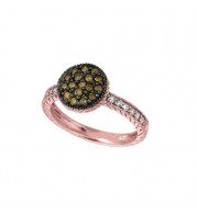 Jewelmi Custom 14k Rose Gold Diamond Ring