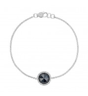Tacori Sterling Silver Crescent Embrace Gemstone Women's Bracelet - SB16619