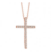 Jewelmi Custom 14k Rose Gold Diamond Necklace