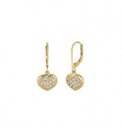 Jewelmi Custom 14k Yellow Gold Diamond Earrings