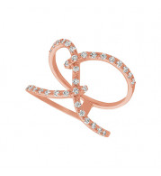 Jewelmi Custom 14k Rose Gold Diamond Ring