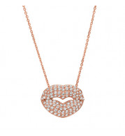 Jewelmi Custom 14k Rose Gold Diamond Necklace