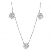 Jewelmi Custom 14k White Gold Diamond Necklace