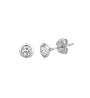 Jewelmi Custom 14k White Gold Diamond Earrings