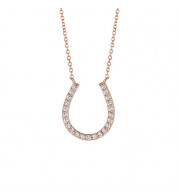 Jewelmi Custom 14k Rose Gold Diamond Necklace