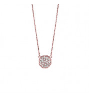 Jewelmi Custom 14k Rose Gold Diamond Necklace