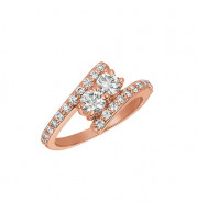 Jewelmi Custom 14k Rose Gold Diamond Ring
