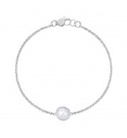 Tacori Sterling Silver Crescent Embrace Gemstone Women's Bracelet - SB16703