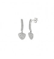 Jewelmi Custom 14k White Gold Diamond Earrings