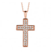 Jewelmi Custom 14k Rose Gold Diamond Necklace