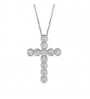 Jewelmi Custom 14k White Gold Diamond Necklace