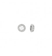 Jewelmi Custom 14k White Gold Diamond Earrings