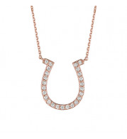 Jewelmi Custom 14k Rose Gold Diamond Necklace