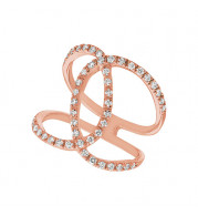 Jewelmi Custom 14k Rose Gold Diamond Ring